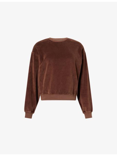 Vintage Round-Neck Cotton-Blend Sweatshirt