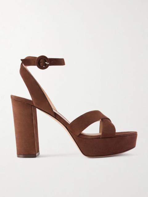 Sabrina Suede Platform Sandals