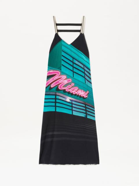 Miami Track Straps Midi Dress