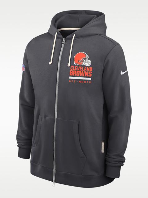 Cleveland Browns Utility Player Sideline Men's Nike Dri-FIT NFL Full-Zip Hoodie