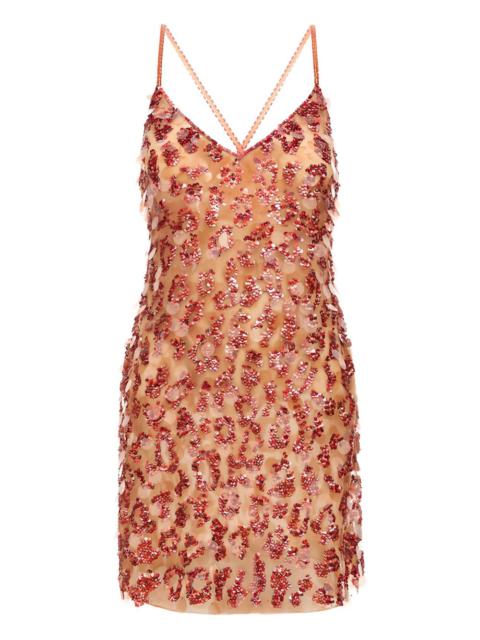 sequin-embellished mini dress