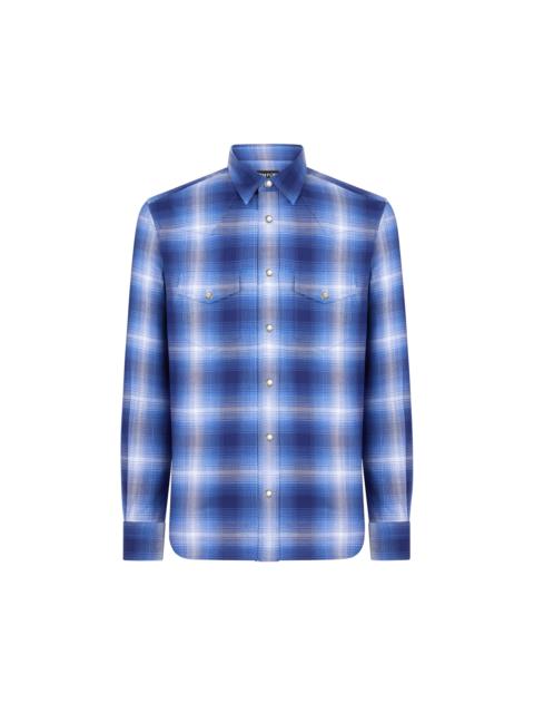 GRAND DEGRADE CHECK WESTERN SHIRT