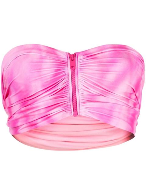 tie-dye bandeau bikini top