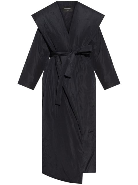 belted double-breasted coat