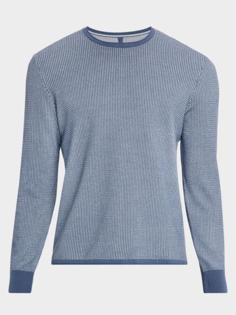 Men's Gregory Slim-Fit Waffle Knit Crewneck Sweater