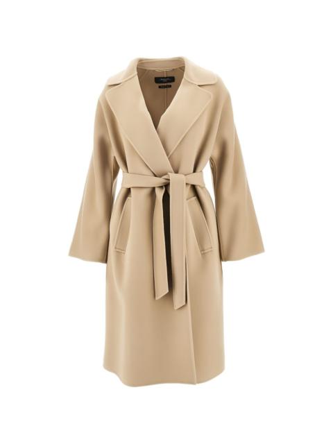 belted wool coat