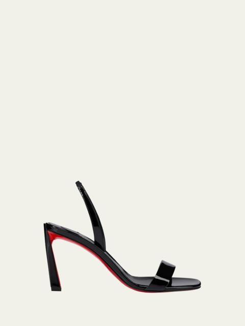 Condora Leather Red Sole Slingback Sandals