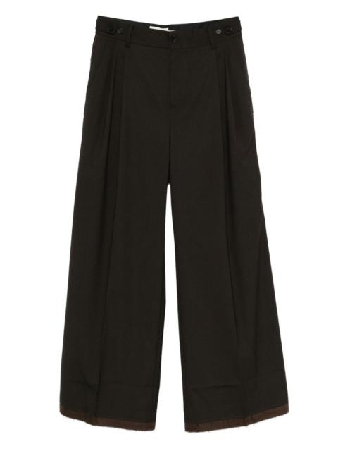 pleat-detailing trousers