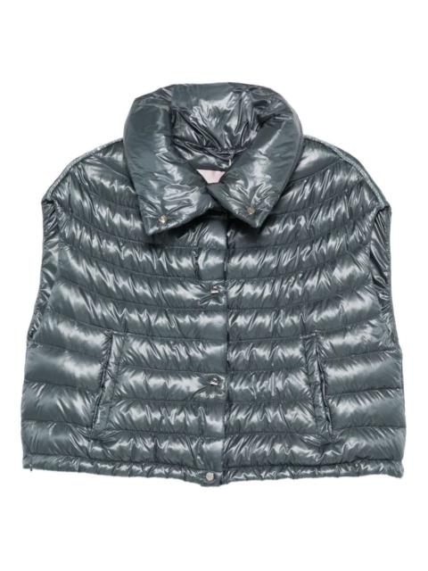 quilted high-neck gilet