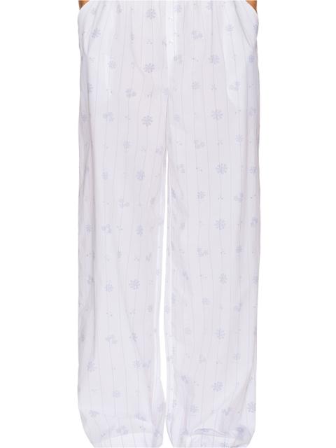 House Pants in Fleur Print Stripe
