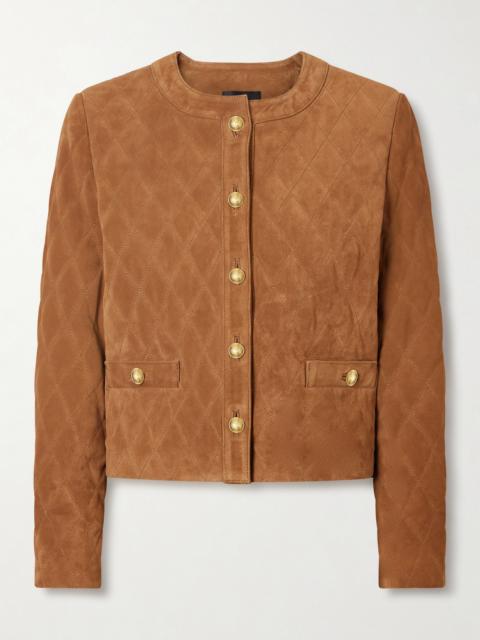 Amy Quilted Suede Jacket