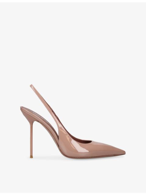 Lidia 105 Patent-Leather Slingbacks