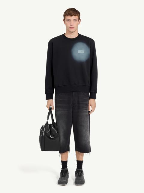 Spray print sweatshirt