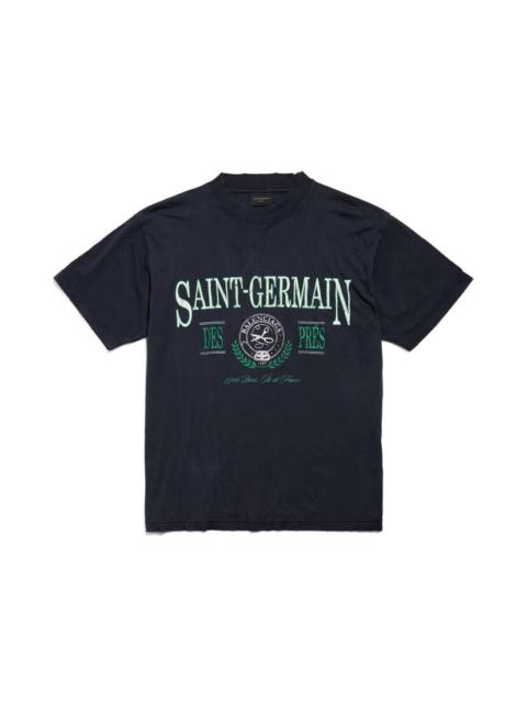 Saint Germain T-shirt Small Fit in Dark Blue