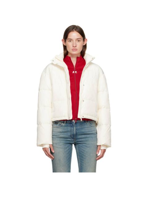 Off-White Cropped Puffer Jacket