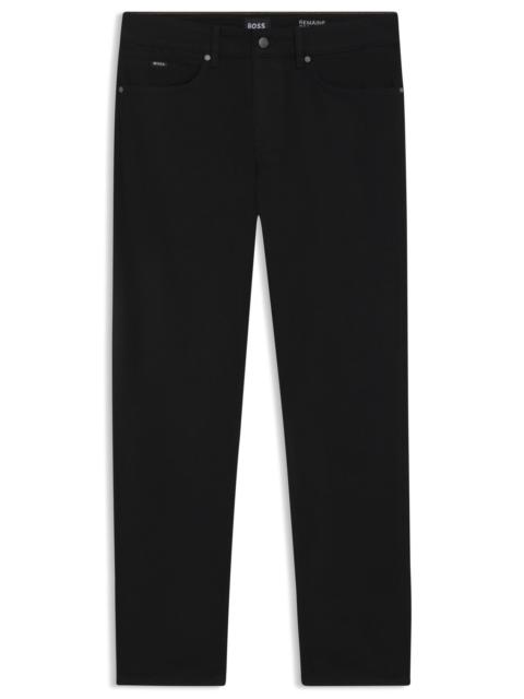 MAINE REGULAR-FIT JEANS IN BLACK SUPER-SOFT ITALIAN DENIM