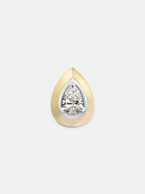 9kt gold single earring with diamond