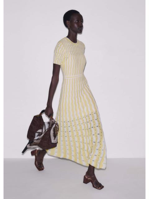 Stripe Knit Maxi Dress