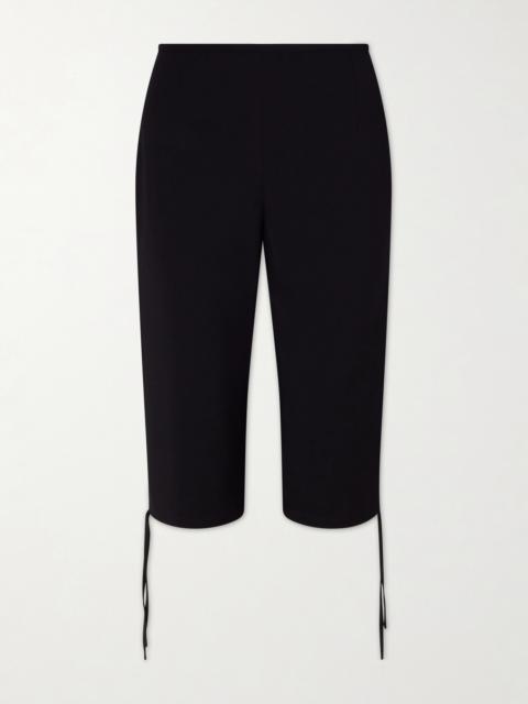 Theatre Copped Stretch-crepe Straight-leg Pants