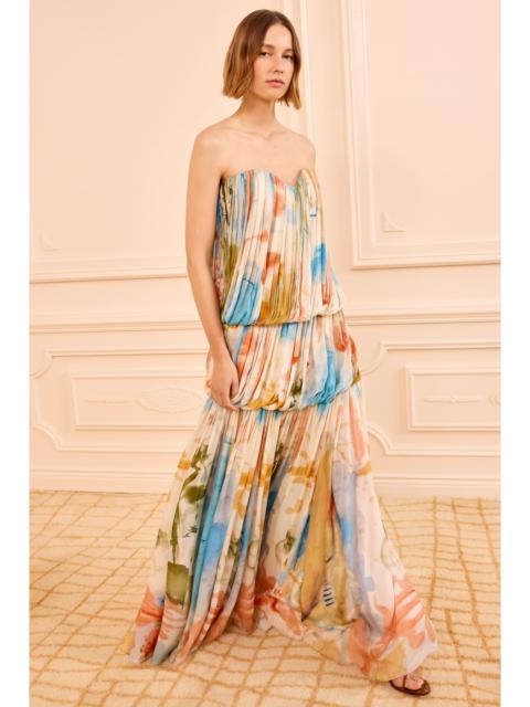 Reverie Strapless Silk Gown