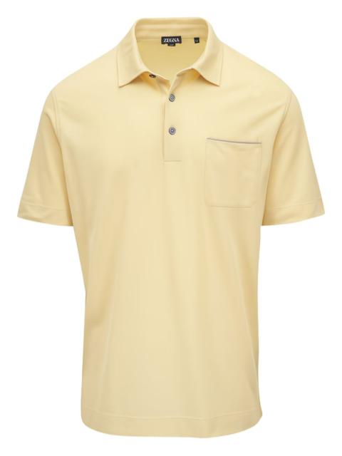 pocket short-sleeve polo shirt