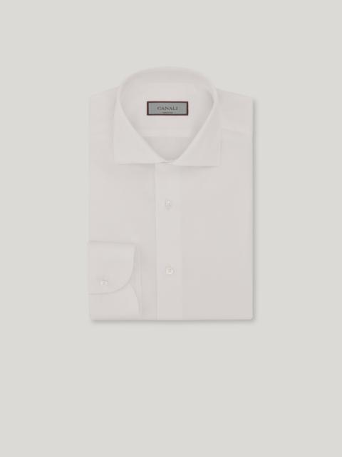 SLIM-FIT SHIRT IN WHITE COTTON