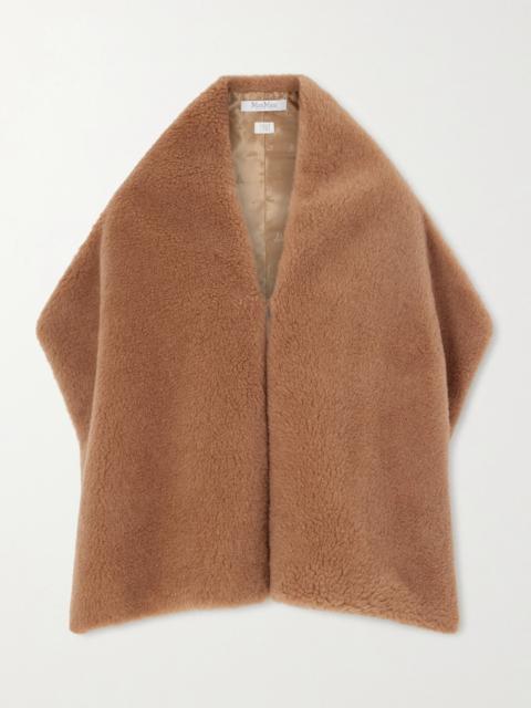 Camel Hair And Silk-blend Fleece Scarf