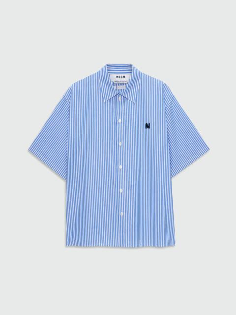 M Logo Striped Shirt