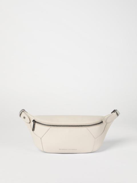 BC Duo belt bag in grained soft leather with monili