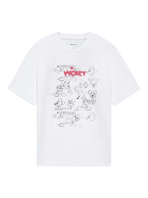 Li-Ning x Disney Mickey Mouse Graphic T-shirt 'White' AHSS947-3