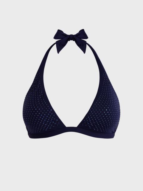 Women Halter Bikini Top Strass