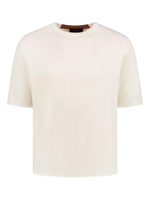 Waffle short-sleeve T-shirt