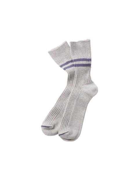 R1468 Hemp organic Socks - Gray/Purple Haze