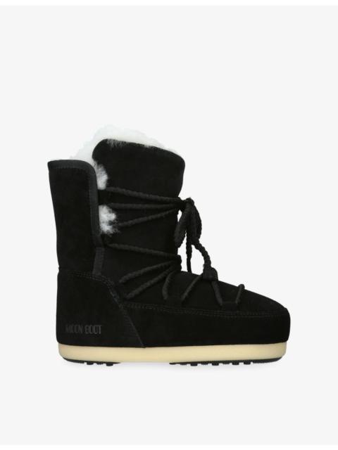 EVX Suede And Shearling Snow Boots