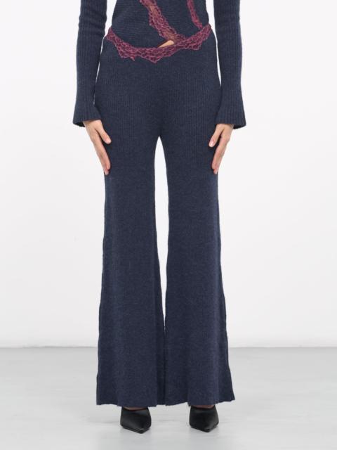 V-Shaped Lace Leggings