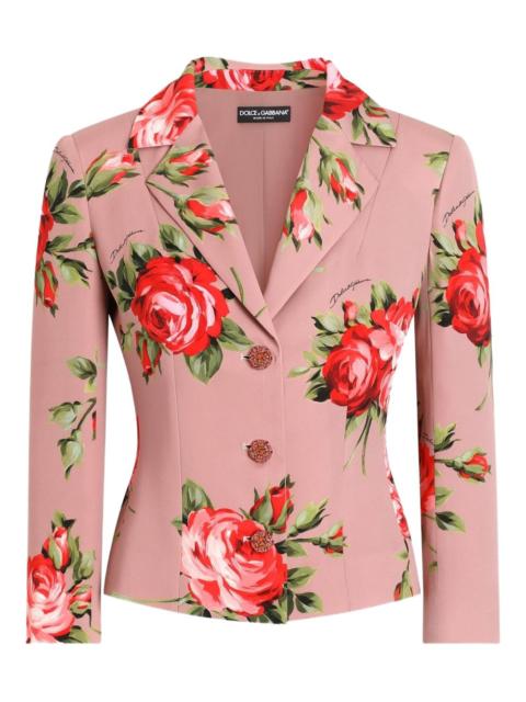 floral button jacket