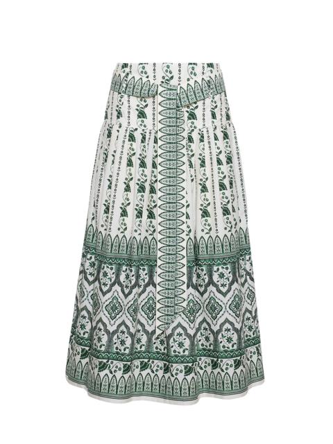 Jiya Skirt
A Soft Sweep of Tiers, Cinched with a Sash