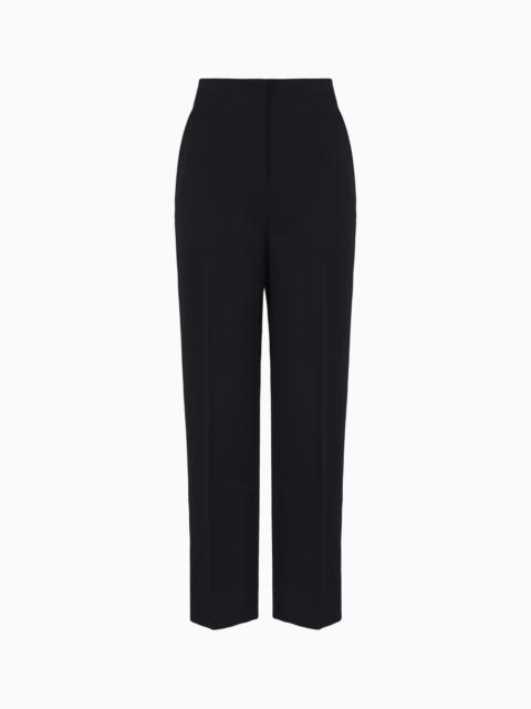 Virgin wool tuxedo trousers