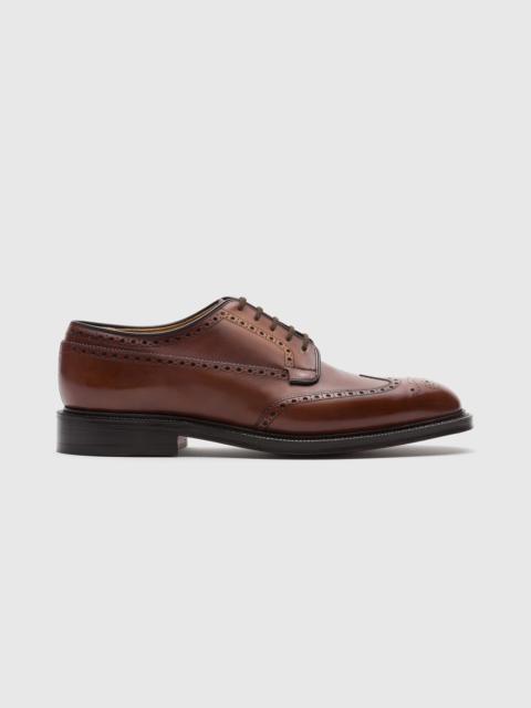 Bleached Calfskin Derby Brogue