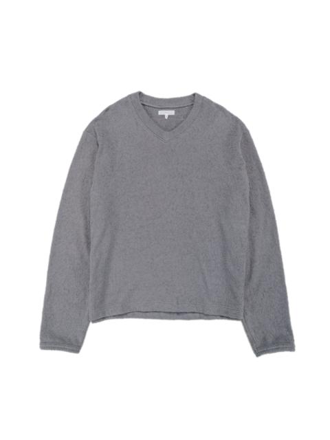 Teddy High V-Neck Kelp