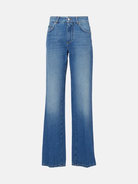 High-rise wide-leg jeans