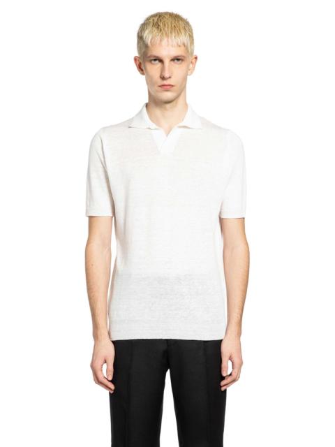 Cotton Linen Knit Polo
