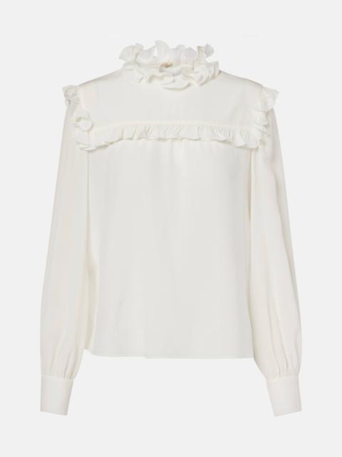 Silk crêpe de chine shirt