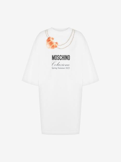 ORGANIC JERSEY DRESS MOSCHINO BREAKFAST