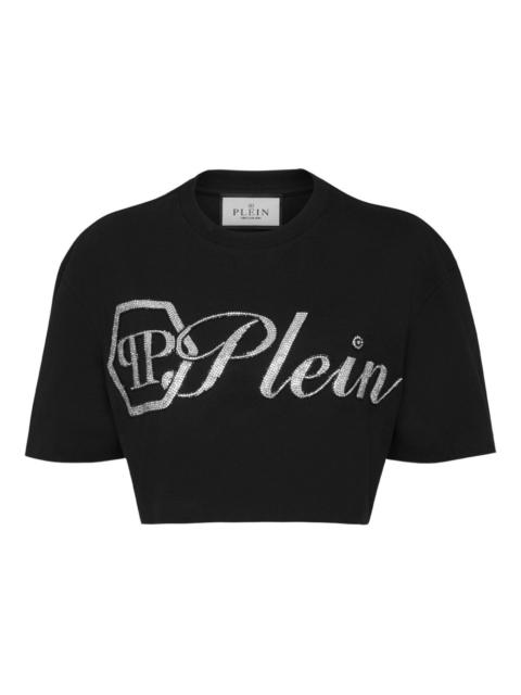 Crystal Signature cropped T-Shirt