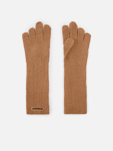 LONG WOOL AND CASHMERE-BLEND GLOVES