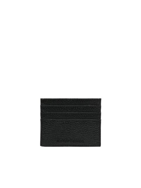logo-debossed leather cardholder