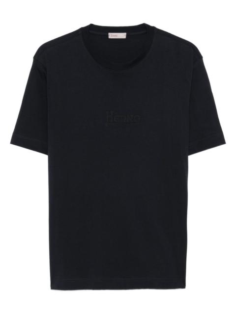 logo-embroidered T-shirt
