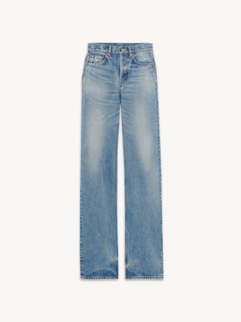 LONG STRAIGHT JEANS IN CHARLOTTE BLUE DENIM