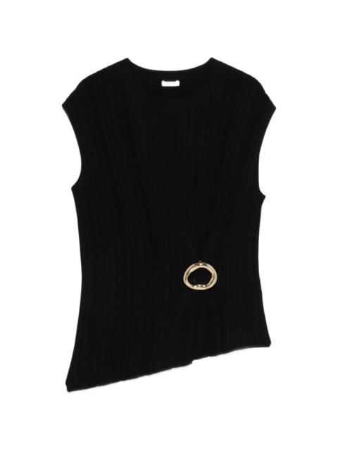 Kenit asymmetric-hem top